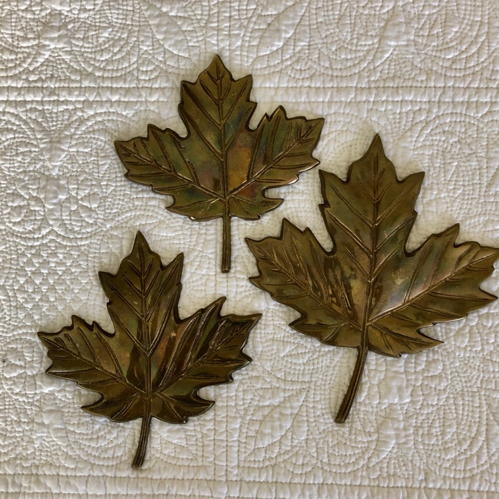 Brass LEAVES-set of 3